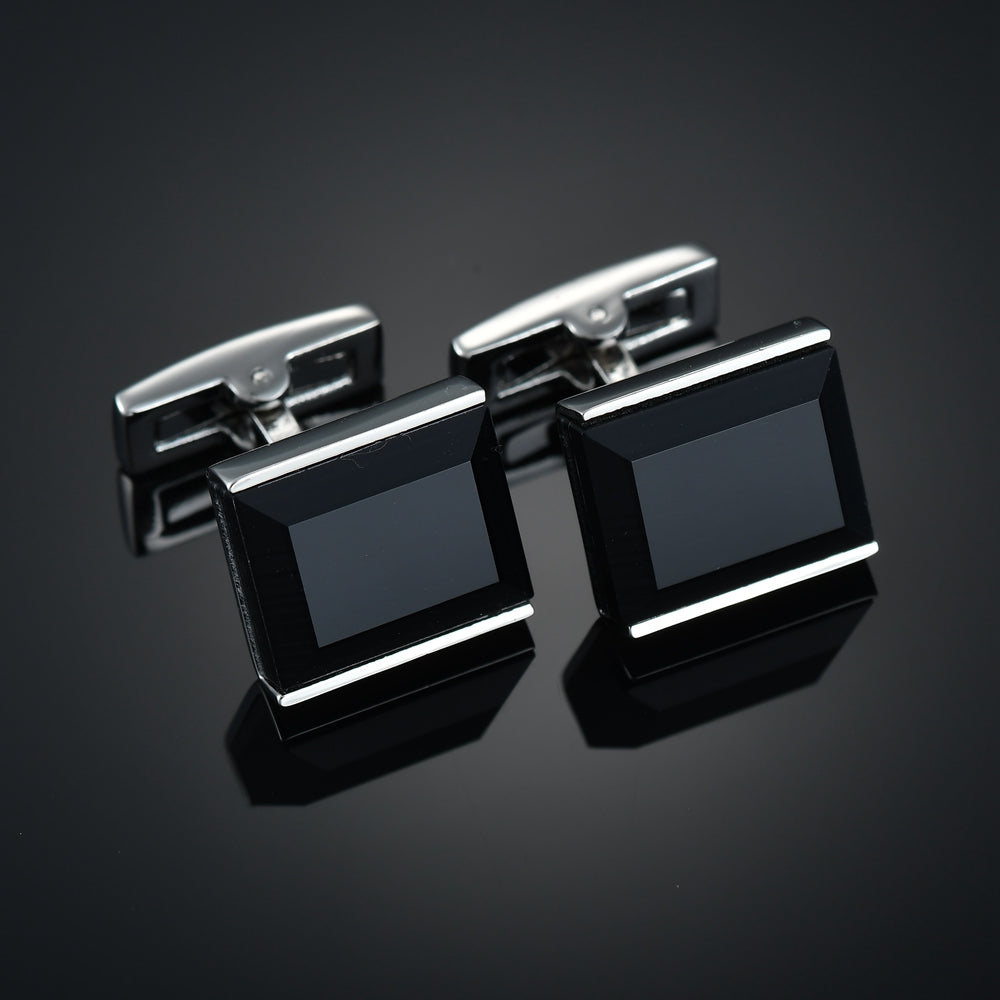 Men's Checkered Diamond French Shirt Cufflinks