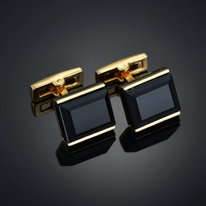 Men's Checkered Diamond French Shirt Cufflinks