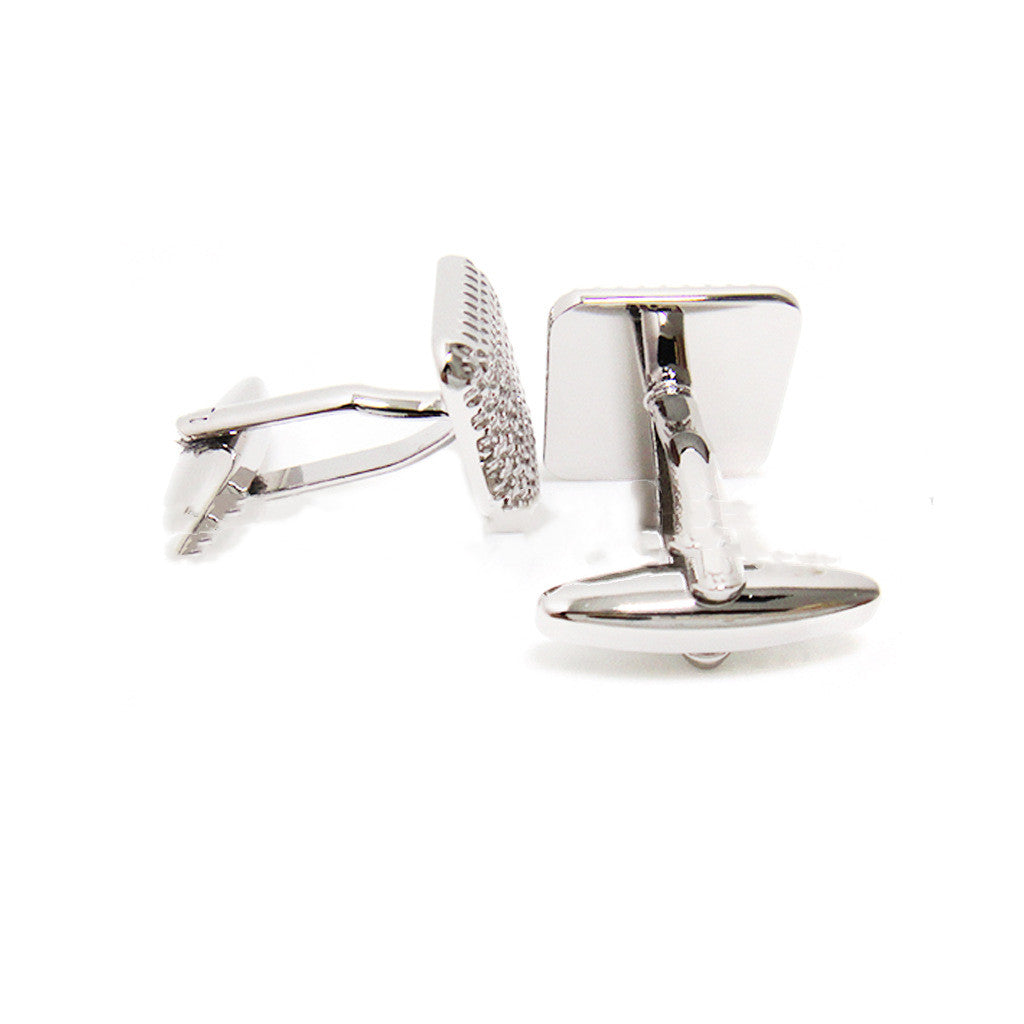 Simple Patterned Metal Cufflinks