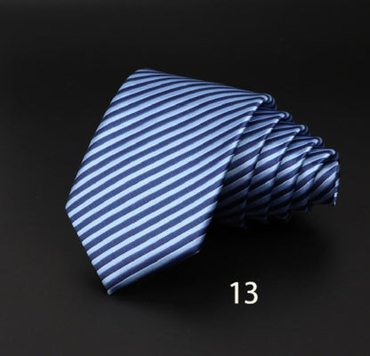 Striped Fiber Tie