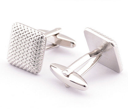 Simple Patterned Metal Cufflinks