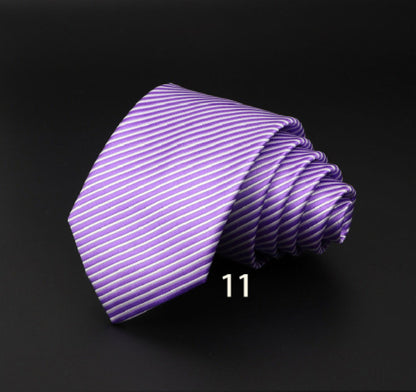 Striped Fiber Tie