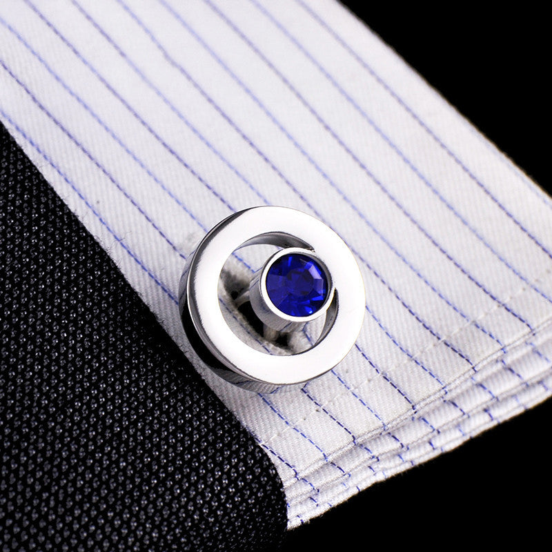 Zircon Crystal Shirt Cufflinks