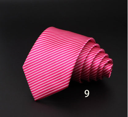 Striped Fiber Tie