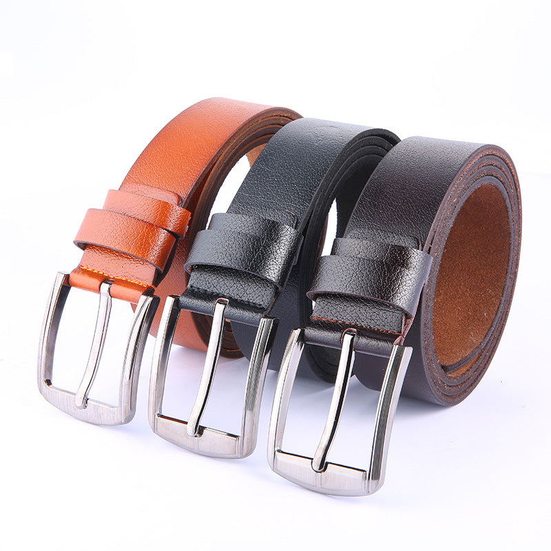 Premium Leather Pin Buckle Belts