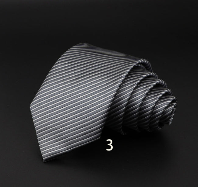 Striped Fiber Tie