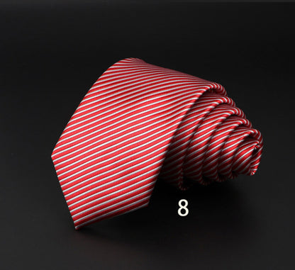 Striped Fiber Tie