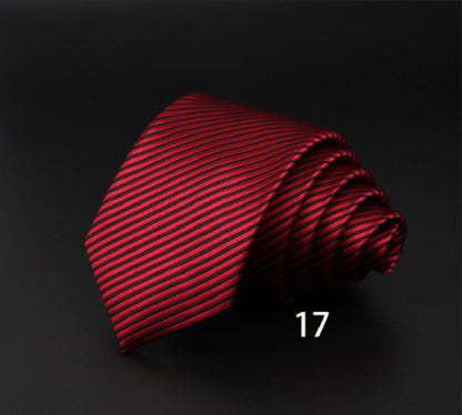 Striped Fiber Tie