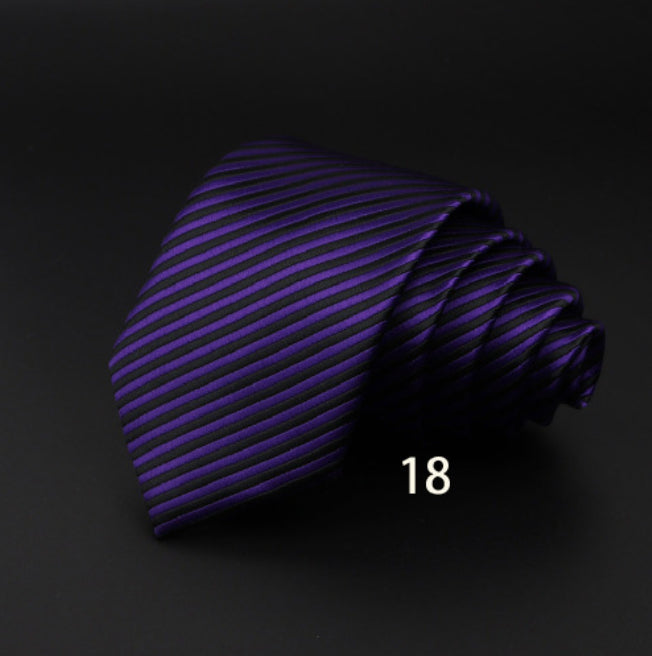 Striped Fiber Tie