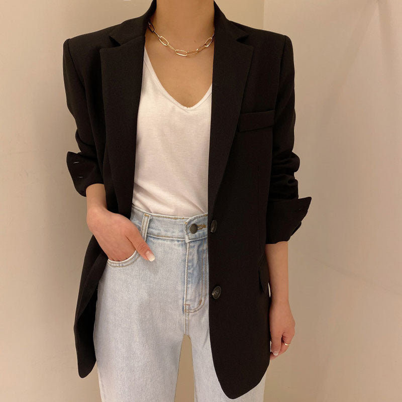 Female Mid-length Coat Casual Suit Top