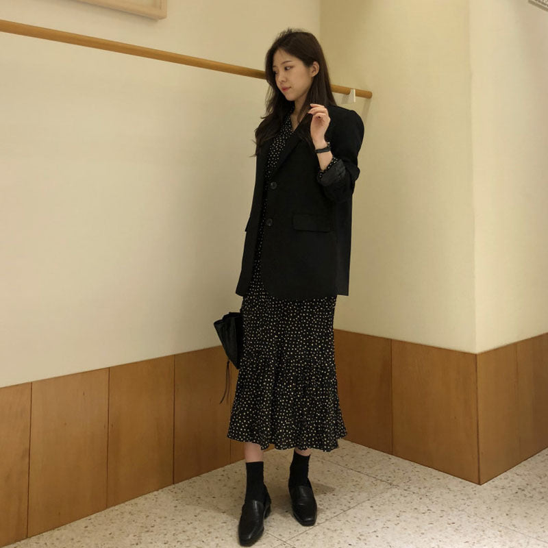 Female Mid-length Coat Casual Suit Top