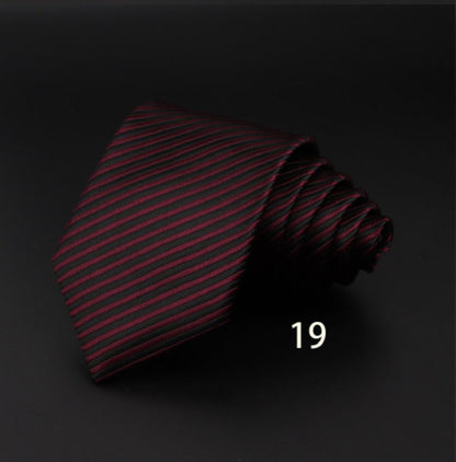 Striped Fiber Tie