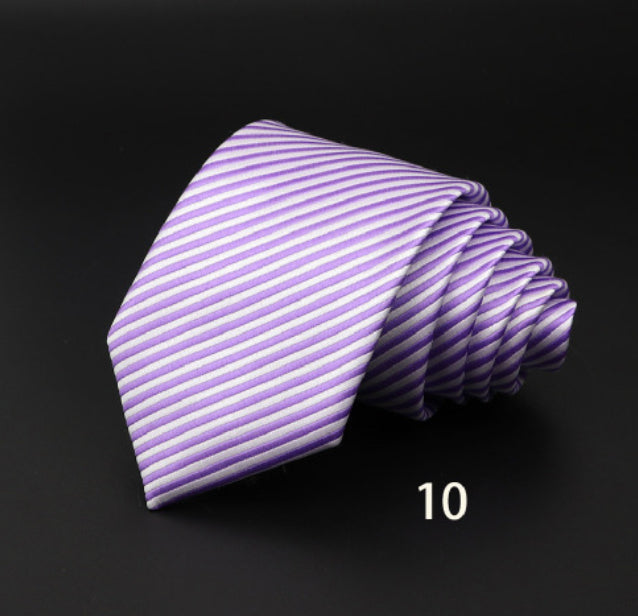 Striped Fiber Tie