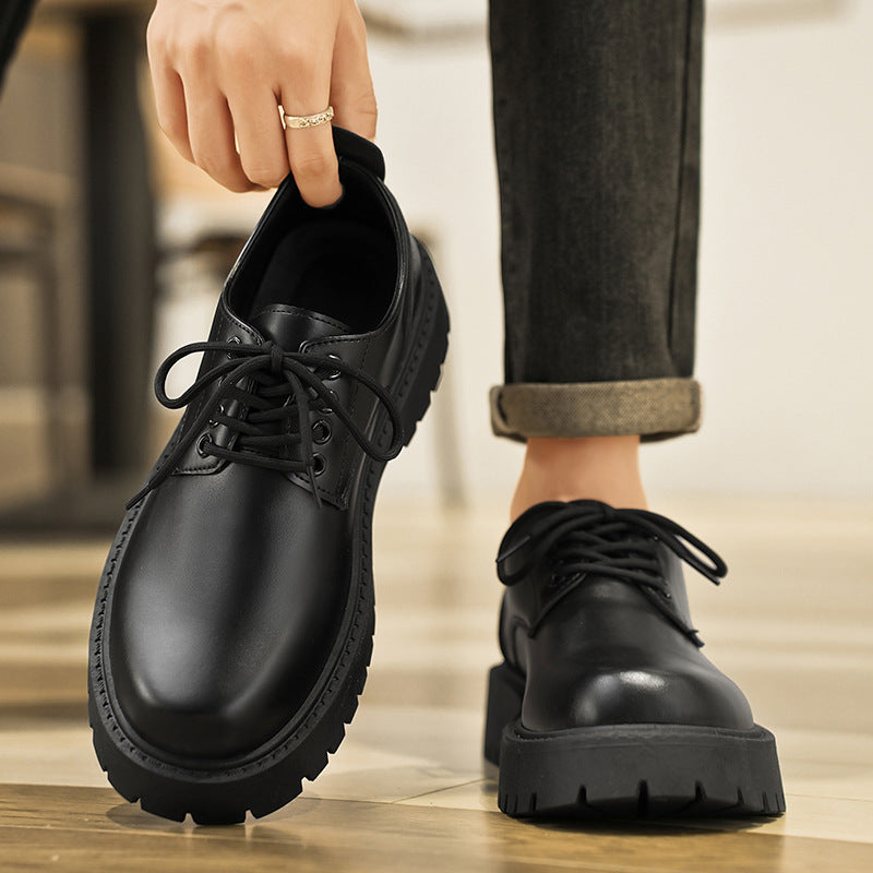 Mens Business Black Leather Shoes