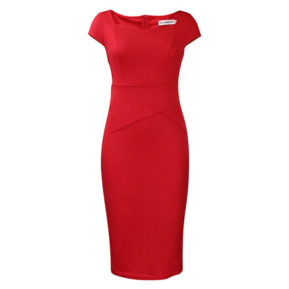 Professional Solid Color Work Dress