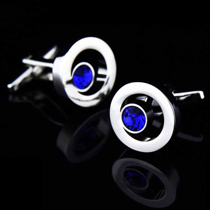 Zircon Crystal Shirt Cufflinks