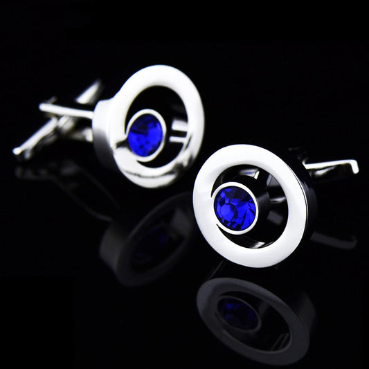 Zircon Crystal Shirt Cufflinks