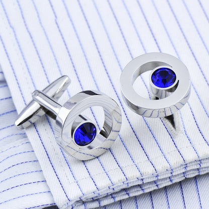 Zircon Crystal Shirt Cufflinks