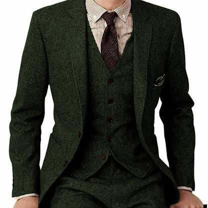 Men's Three-piece Suit Fashion (Woolen)