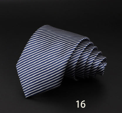 Striped Fiber Tie